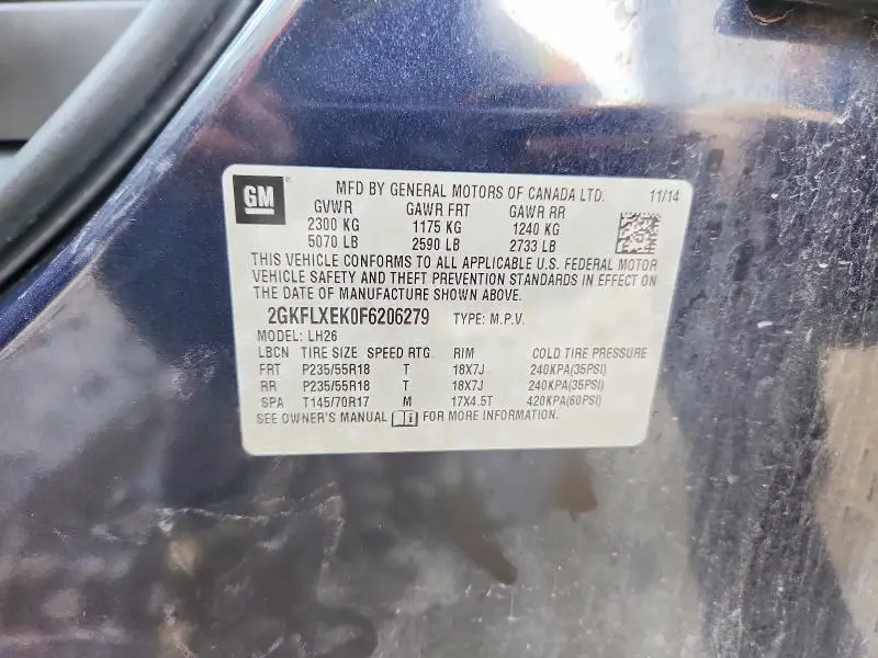 2015 GMC TERRAIN SLT  