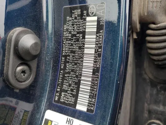 2018 TOYOTA COROLLA L