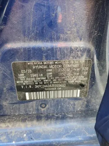 2018 HYUNDAI ACCENT SE  