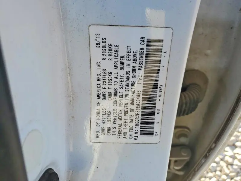 2014 HONDA ACCORD EXL  