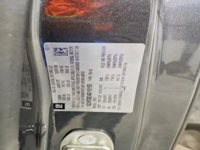 2016 CHEVROLET COLORADO Z71  