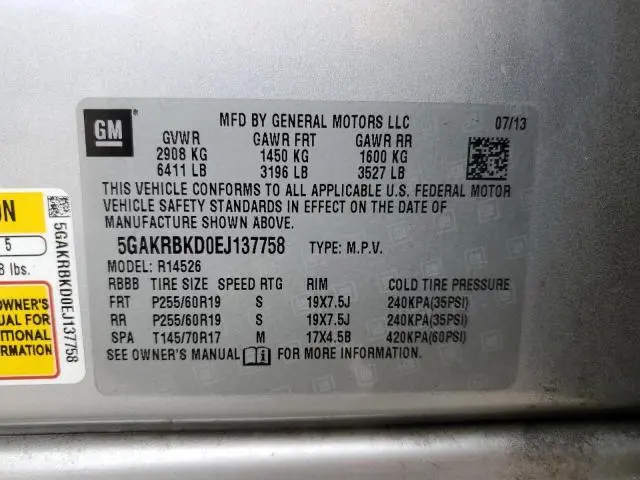 2014 BUICK ENCLAVE   
