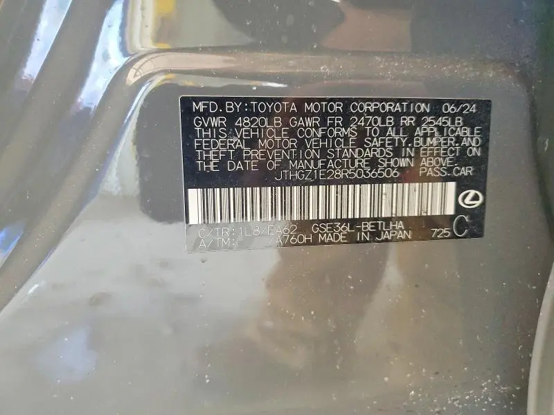 2024 LEXUS IS 350 F SPORT  