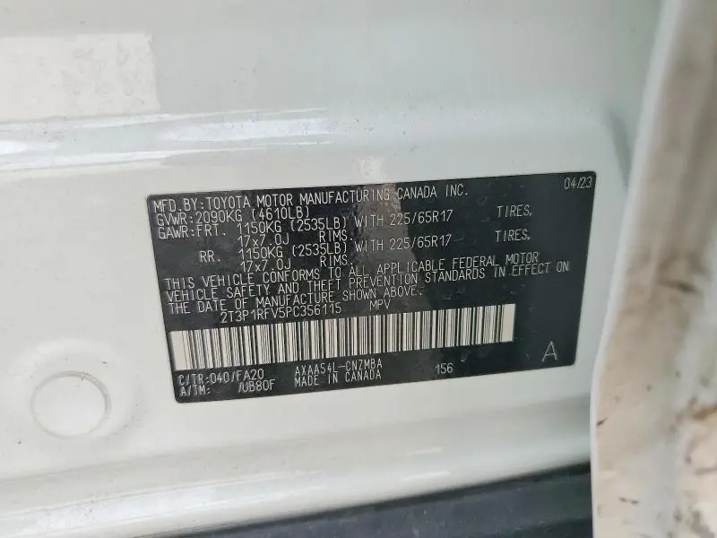 2023 TOYOTA RAV4 XLE  