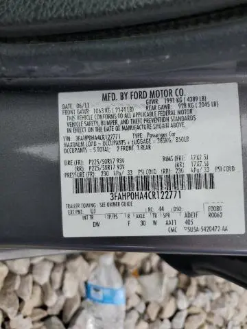 2012 FORD FUSION SE  