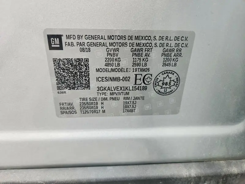 2019 GMC TERRAIN SLT  