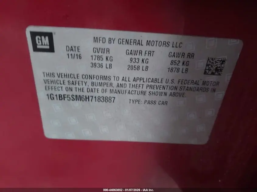 2017 CHEVROLET CRUZE PREMIER AUTO