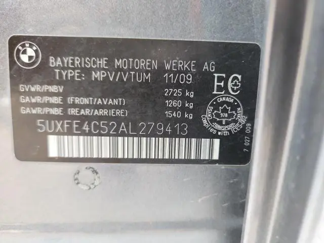 2010 BMW X5 XDRIVE30I  