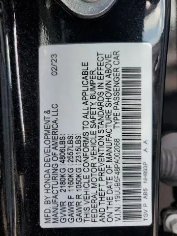 2023 ACURA TLX TECHNOLOGY  