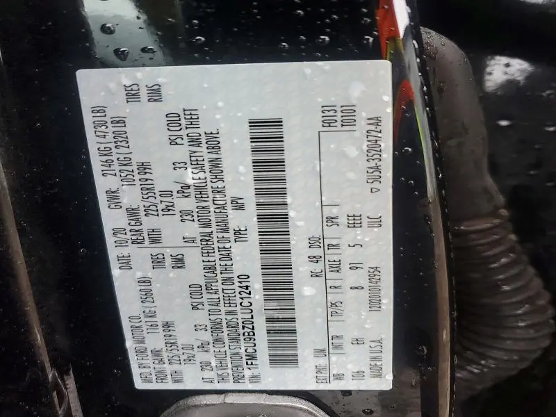 2020 FORD ESCAPE SE SPORT  