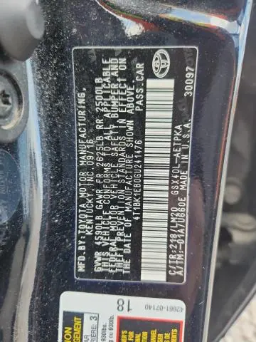 2016 TOYOTA AVALON LIMITED  