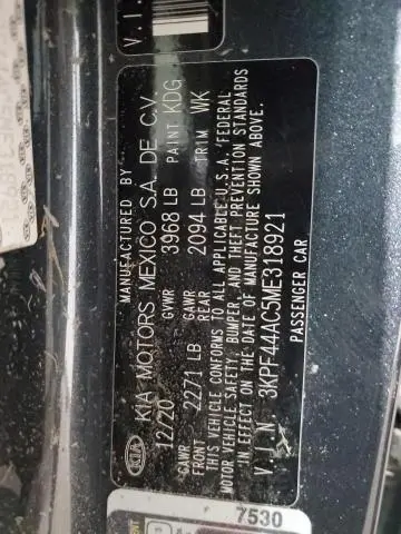 2021 KIA FORTE GT  