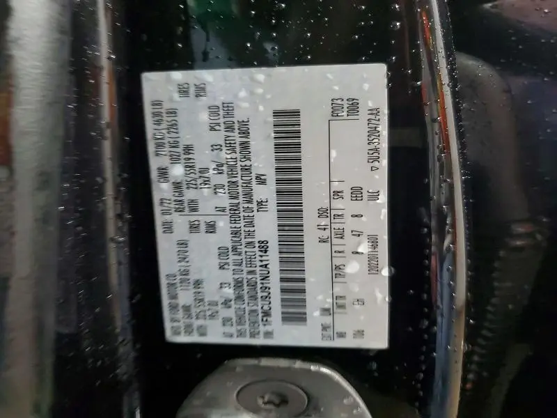 2022 FORD ESCAPE TITANIUM  