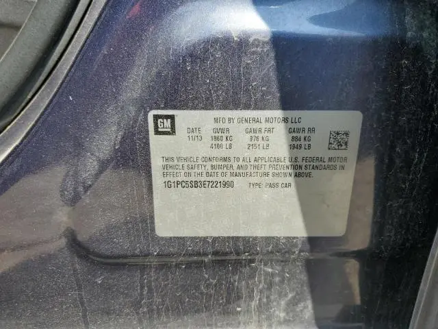2014 CHEVROLET CRUZE LT