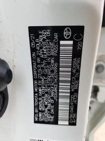 2021 TOYOTA COROLLA SE  