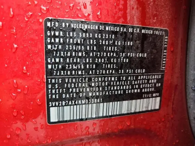 2022 VOLKSWAGEN TIGUAN SE  