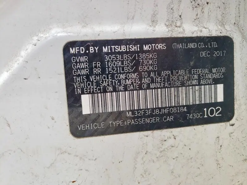 2018 MITSUBISHI MIRAGE G4 ES  