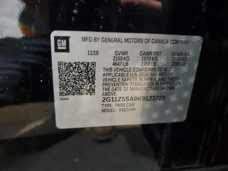 2019 CHEVROLET IMPALA LT  