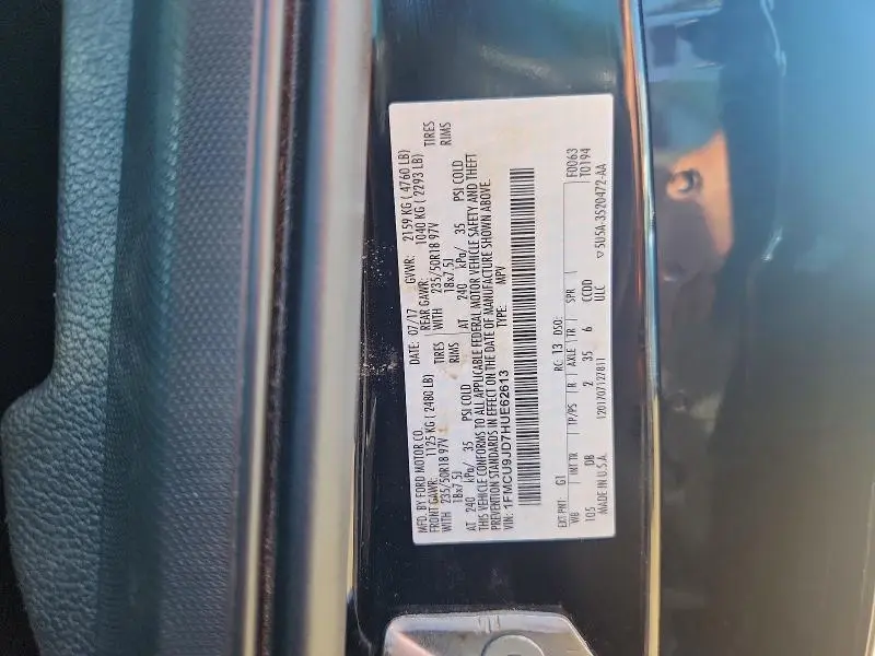 2017 FORD ESCAPE TITANIUM  