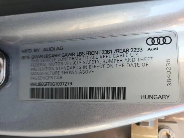 2016 AUDI A3 PREMIUM  