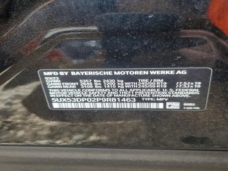 2023 BMW X3 XDRIVE30I  