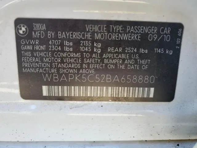 2011 BMW 328 XI SULEV  