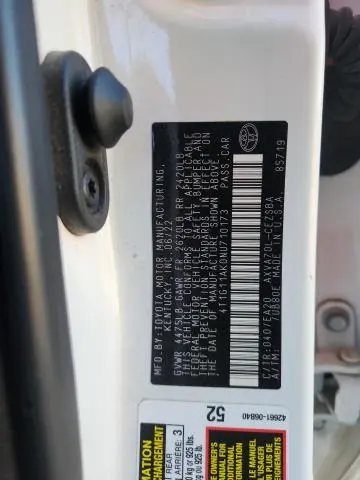 2022 TOYOTA CAMRY SE  