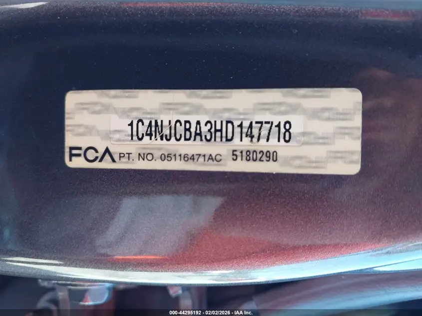 2017 JEEP COMPASS SPORT FWD