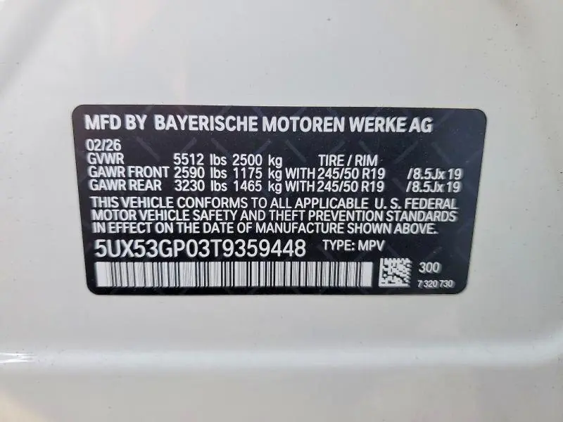 2026 BMW X3 30 XDRIVE  