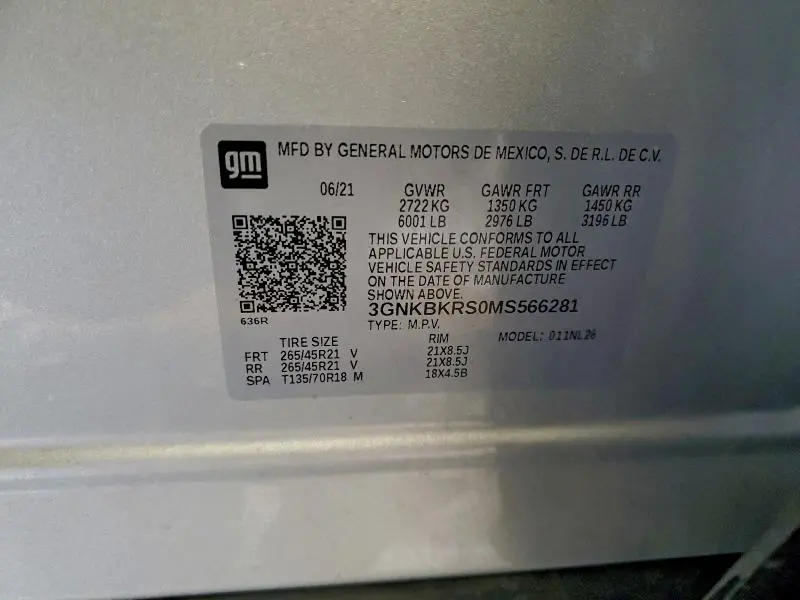 2021 CHEVROLET BLAZER RS  