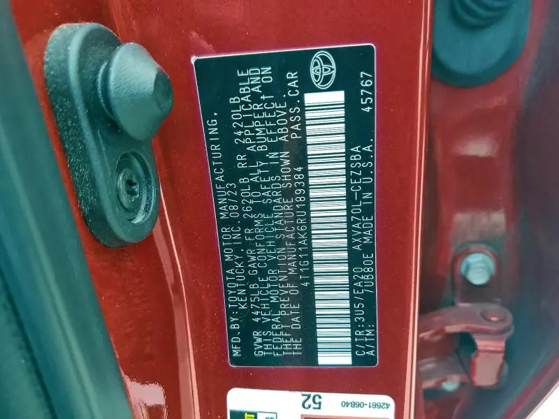 2024 TOYOTA CAMRY SE NIGHT SHADE  