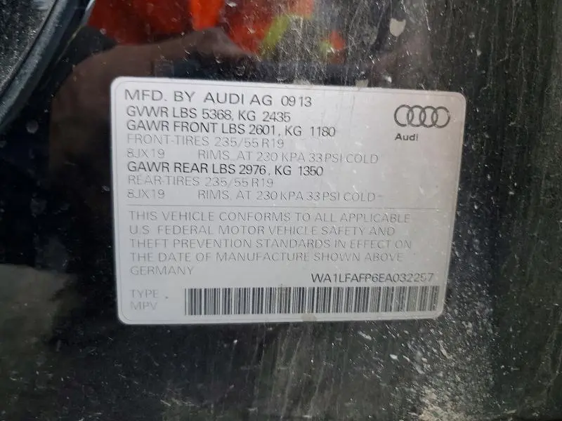 2014 AUDI Q5 PREMIUM PLUS  