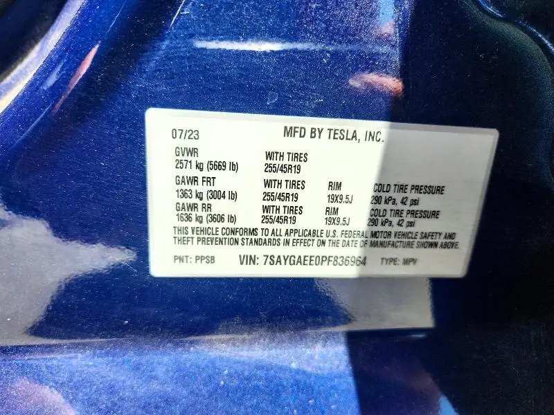2023 TESLA MODEL Y   