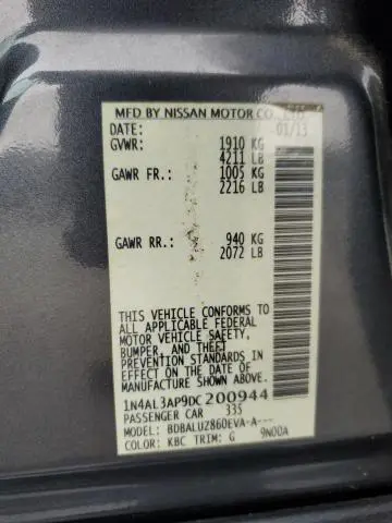 2013 NISSAN ALTIMA 2.5  