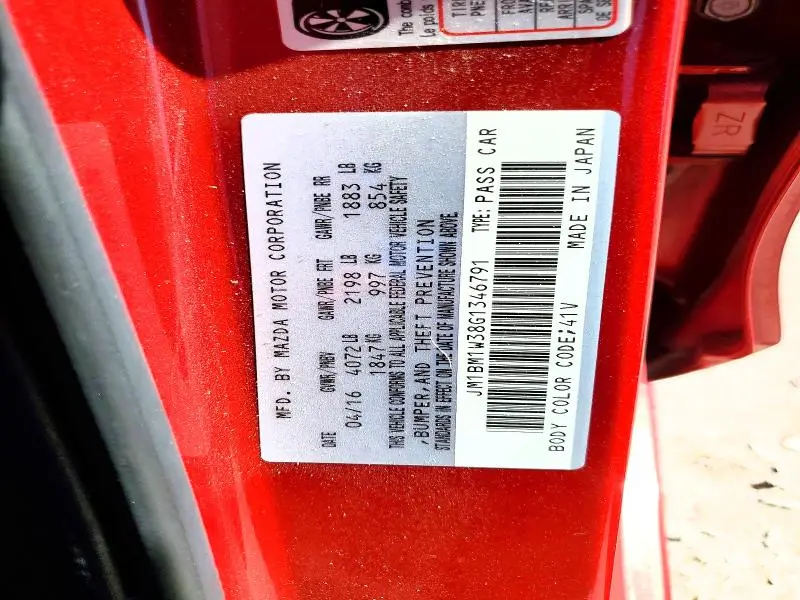 2016 MAZDA 3 TOURING  