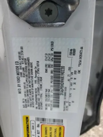 2017 FORD FUSION SE  