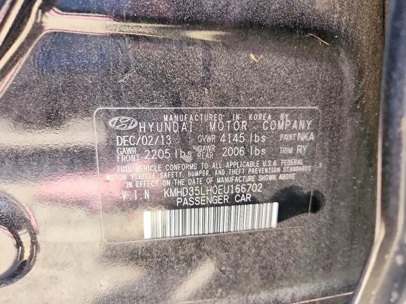 2014 HYUNDAI ELANTRA GT BASE  