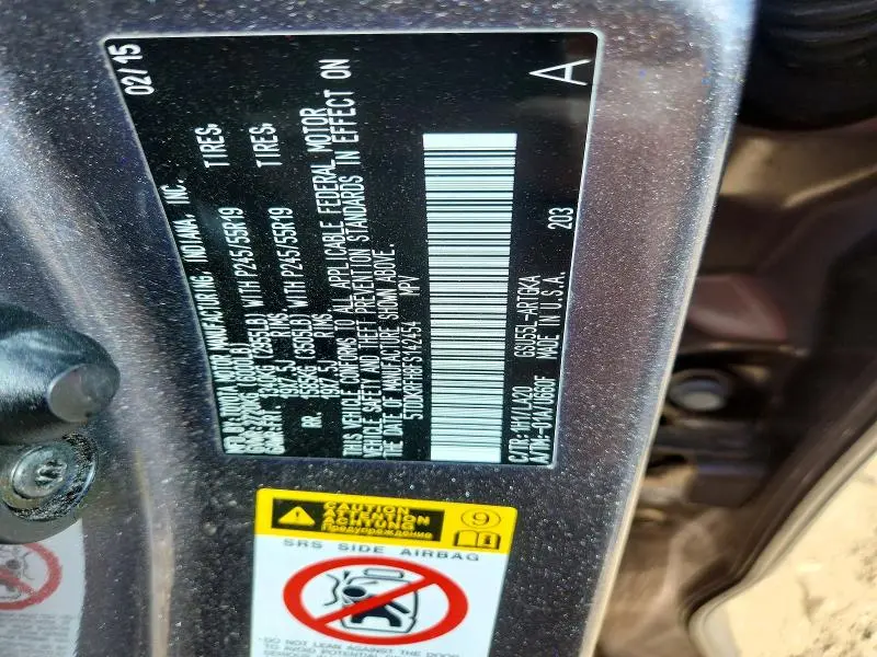 2015 TOYOTA HIGHLANDER LIMITED  