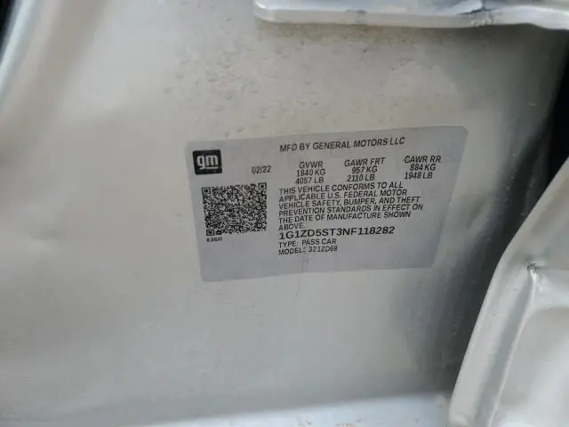 2022 CHEVROLET MALIBU LT  