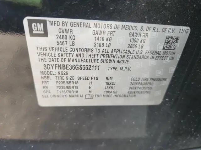 2016 CADILLAC SRX LUXURY COLLECTION  