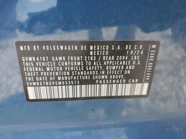 2025 VOLKSWAGEN JETTA SPORT  