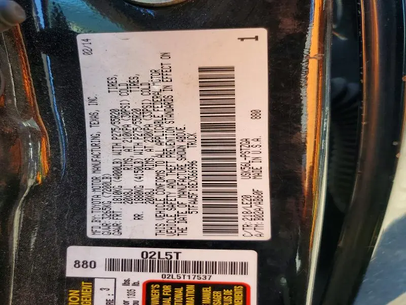 2014 TOYOTA TUNDRA CREWMAX PLATINUM  