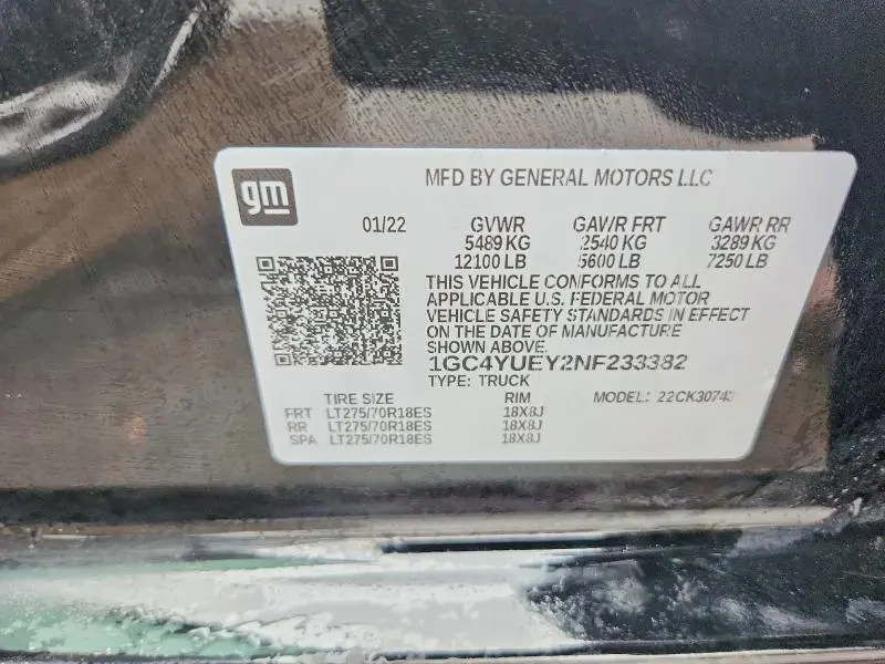 2022 CHEVROLET SILVERADO K3500 LTZ  