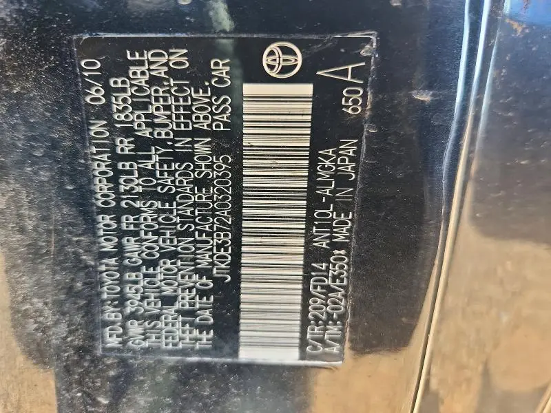 2010 SCION TC BASE  