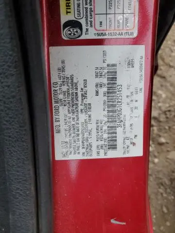 2012 FORD FUSION SEL  