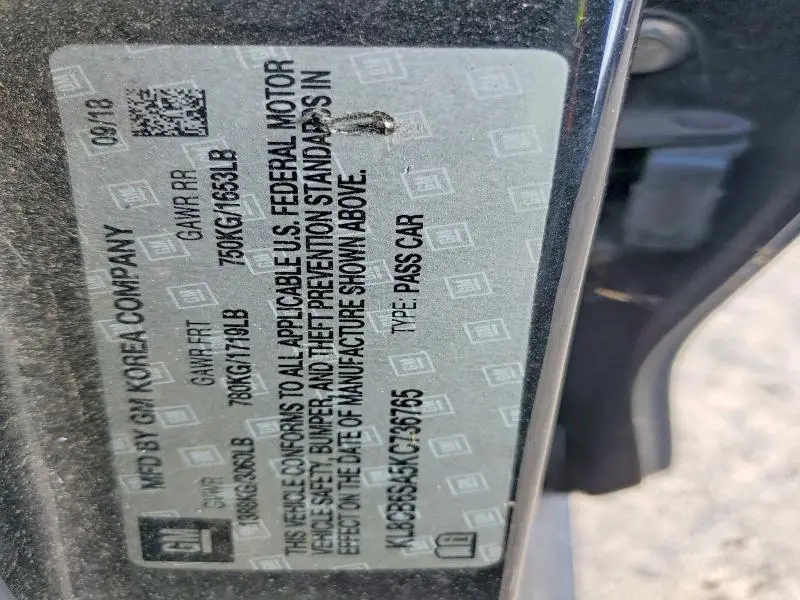 2019 CHEVROLET SPARK LS  