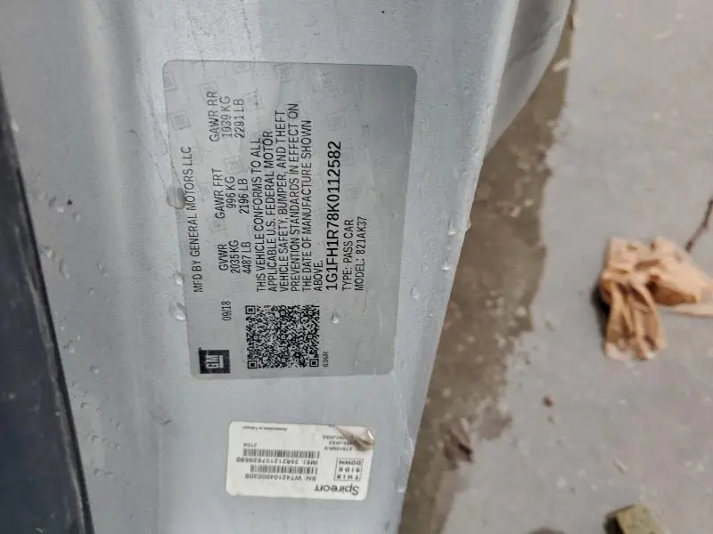 2019 CHEVROLET CAMARO SS  