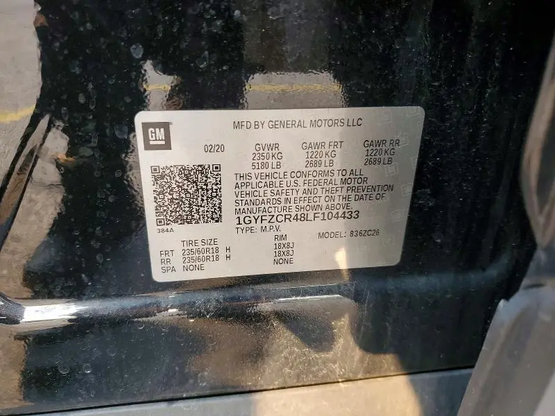 2020 CADILLAC XT4 PREMIUM LUXURY  