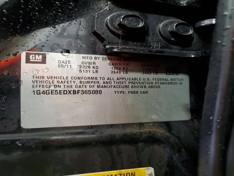 2011 BUICK LACROSSE CXS  