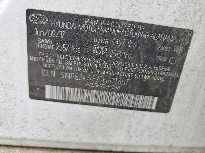 2018 HYUNDAI SONATA SE  
